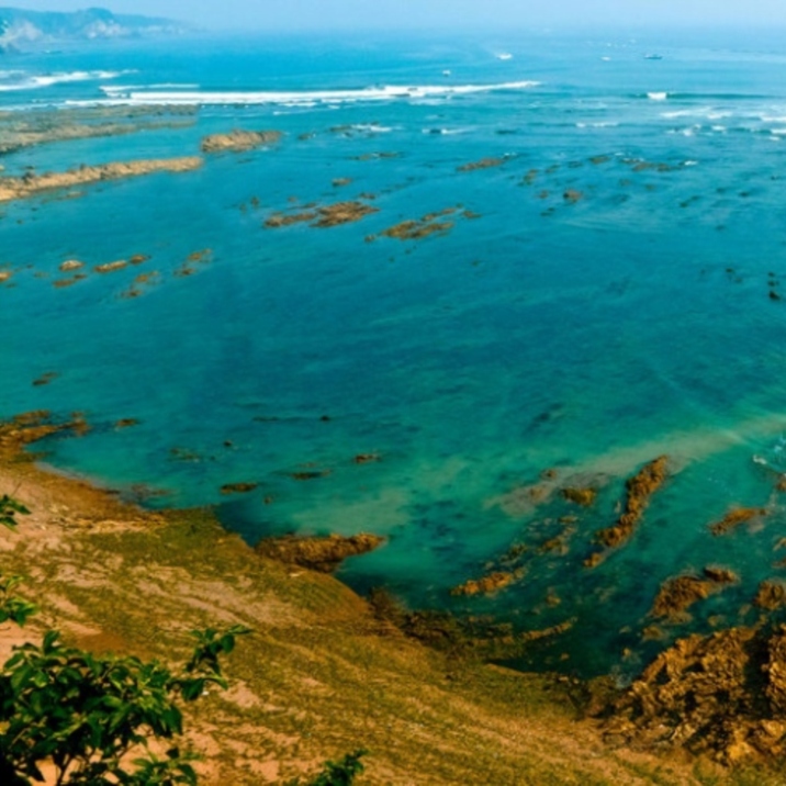 Golden Pebble Beach Tourist Area